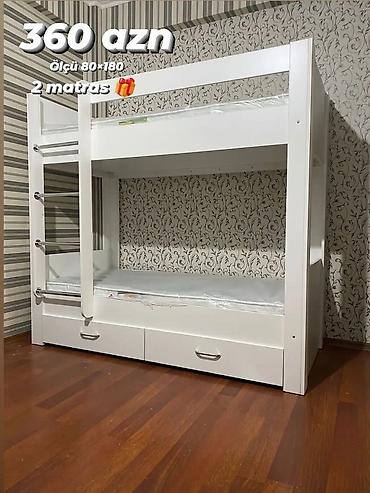 tekli carpayi: Oğlan və qız üçün, Yeni, Çarpayı, Matras ilə, Siyirməli, Laminat — 1