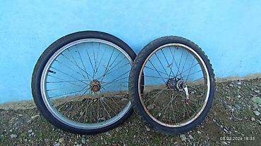 Velosiped ehtiyyat hissələri: Velosiped təkər cütü - Ölçü: Təxminən 20 düym (uşaq/yeniyetmə — 5