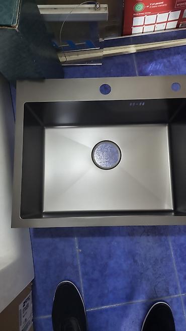 Santexnika: Mətbəx üçün paslanmayan polad lavabo - Material: yüksək keyfiyyətli — 2