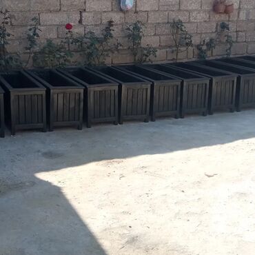 Bitkilər üçün dibçəklər: ###Taxta dibcəklər dekorativ ağaclar və güllər üçün istənilən ölçüdə — 4