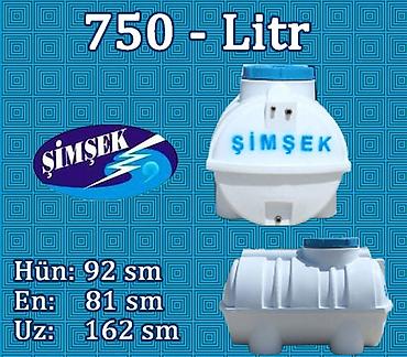 Baklar və çənlər: ŞİMŞEK LTD plastik su çənləri Həcm variantları: - 1000 litr (ölçü 1) — 25