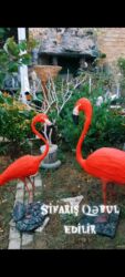 сумка на плечо: Flamingo quş heykəli 1ədədi