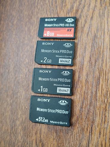 Техника и электроника: Sony Memory Stick yaddaş kartları 512 mb 12 azn 1gb -15 azn 2gb - — 1