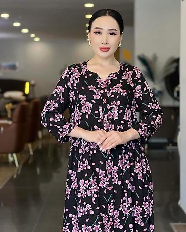 Повседневные платья: Повседневное платье, Турция, Лето, Длинная модель, Хлопок, Турецкое, Все размеры — 15