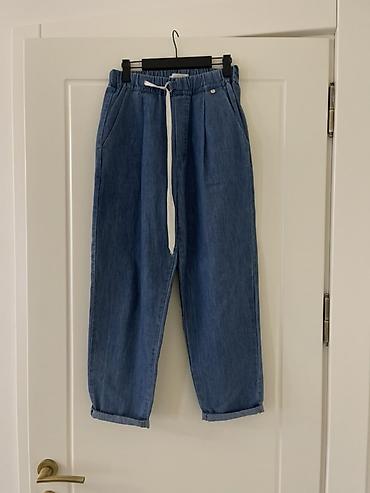enli cins salvarlar: Geniş kəsimli cins şalvar .S ölçü - Material: yüngül denim (cins) - — 1