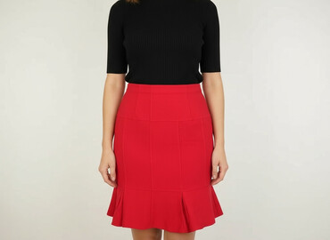 czerwone olowkowa spódnice: Name, Women`s skirt, size M