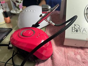 Gözəllik və estetika avadanlığı: Peşəkar dırnaq və gözəllik işləri üçün mini airbrush kompressor seti — 1