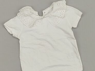 biała gładka bluzka: Blouse, 12-18 months, condition - Very good