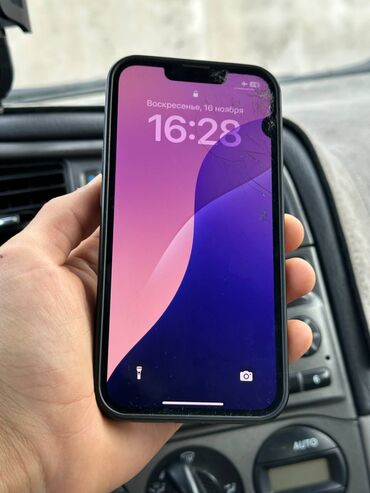 Apple iPhone: IPhone 13, Б/у, 128 ГБ, Midnight, Чехол, Кабель, 74 % — 9