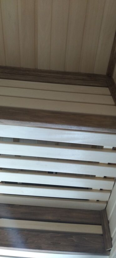 Укладка плитки: Банные полки и отделка парной под ключ - Изготовление и монтаж полков — 6