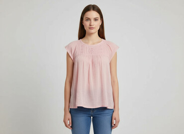 bluzki fuksja allegro: Women's blouse, size S