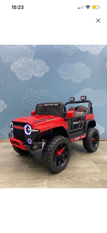 kinder joy stranger: Uşaq elektrik maşını – ofroad üslubunda 4x4 görünüşlü jeep — 1