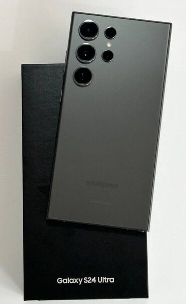 Samsung: Samsung Galaxy S24 Ultra, 256 GB, rəng - Qara, Sensor, Barmaq izi, Simsiz şarj