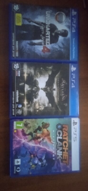 ps2 диски: Batman Arkham knight uncharted 4 ratchet and clank все 3 диска