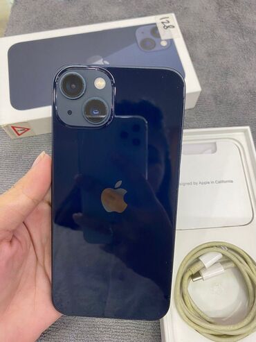 iphone satış: IPhone 13, 128 GB, Midnight, Zəmanət, Simsiz şarj, Face ID