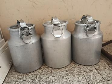 sud separatoru: Alüminium süd bidonları – 3 ədəd - Material: qalın divarlı alüminium — 5