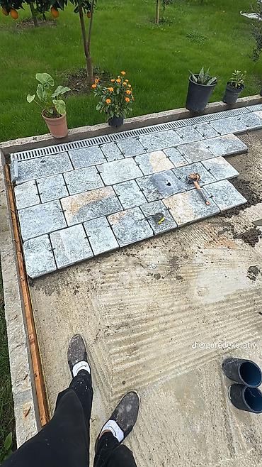 su dasl: Təbii daşla dekorativ üzlük və landşaft işi - Material: təbii qopma — 8