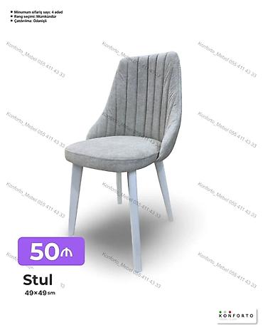 stellaj nədir: Mebel məhsulları: • Yumşaq oturacaqlı stul – 49x49 sm Zərif və — 7