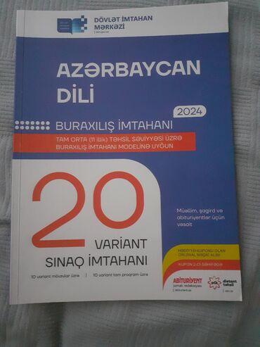 Testlər: 11ci sinif Azərbaycan dili 20 Sınaq-üstündə işlənilməyib, alındığı