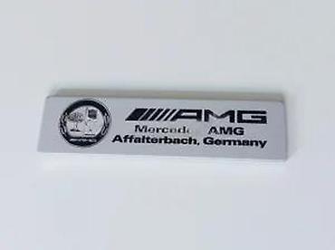pbks 53 c3: Ukrasna plocica AMG. Ukrasna plocica znak od aluminijuma. ✨ Dimenzija — 5