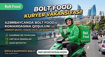 Əməkdaş axtarışı (vakansiyalar): Sürücü-kuryer tələb olunur, Həftəlik ödəniş — 1