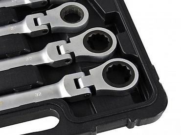 Setovi ručnog alata: Set zglobnih čegrtaljki/ključeva u koferu – 12 kom - Profesionalni — 5