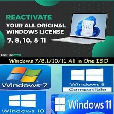 Polo köynəklər: Win7, win8, win10, win11 (licence ilə) Microsoftun bütün