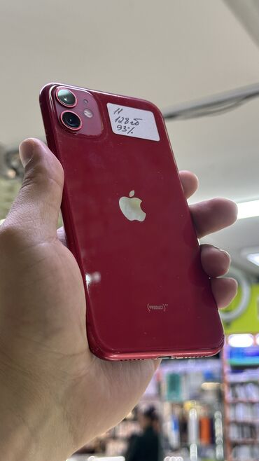 Apple iPhone: IPhone 11, Б/у, 128 ГБ, Красный, 94 %