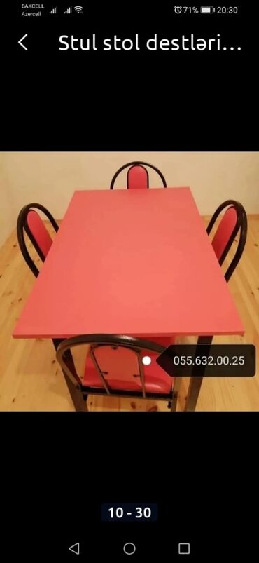 Masa və oturacaq dəstləri: Mətbəx üçün, Yeni, Açılmayan, Kvadrat masa -da lalafo.az — 10 Masa və oturacaq dəstləri: Mətbəx üçün, Yeni, Açılmayan, Kvadrat masa — 10