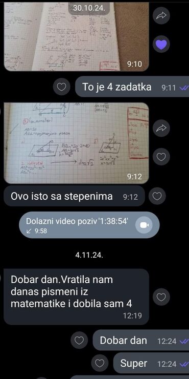 Obuka i kursevi: Nudim privatne časove matematike za pripremu male mature, prijemnih — 10