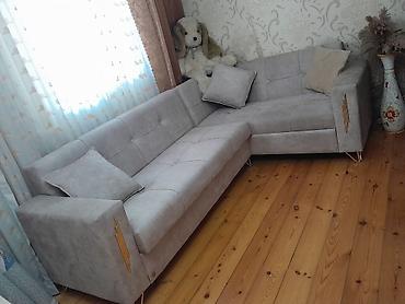 диван бу купить: Угловой диван, Б/у, Раскладной, С подъемным механизмом, Нубук — 1