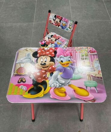 Setovi stolova i stolica: Dečiji set sto + stolica sa motivima crtanih junaka - Praktičan set — 3