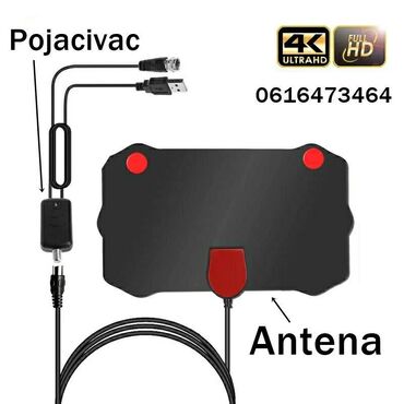 Aksesoari za TV i video: Sobna Digitalna DVB-T2 Antena Cena sa pojacivacem 1800 din 1. Lako — 6