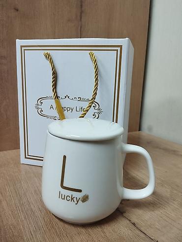 новый тошок: Подарочные наборы кружек Lucky - Керамическая кружка с крышкой и — 5