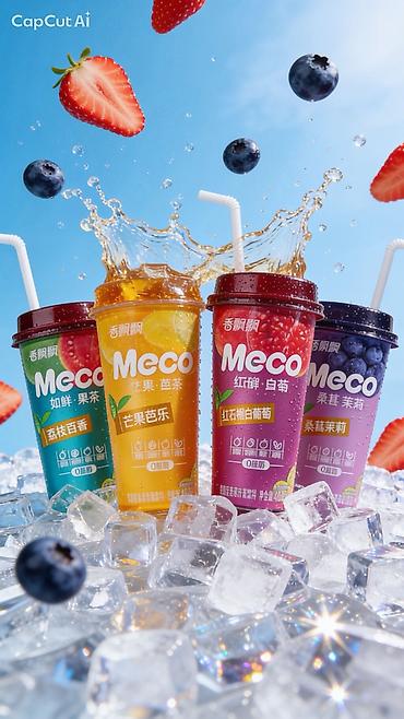 🥤 Фруктовый чай MECO — на основе знаменитого чая Улун с натуральным
