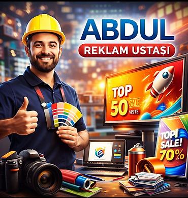 reklam ustasi: Her nov reklam isleri uzre reklam usdasi maraglananlar asagidaki — 1