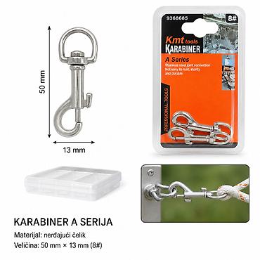 KMT mali karabin A serije – 2 komada (8#) Opis: - Karabin sa okretnom na lalafo.rs KMT mali karabin A serije – 2 komada (8#) Opis: - Karabin sa okretnom
