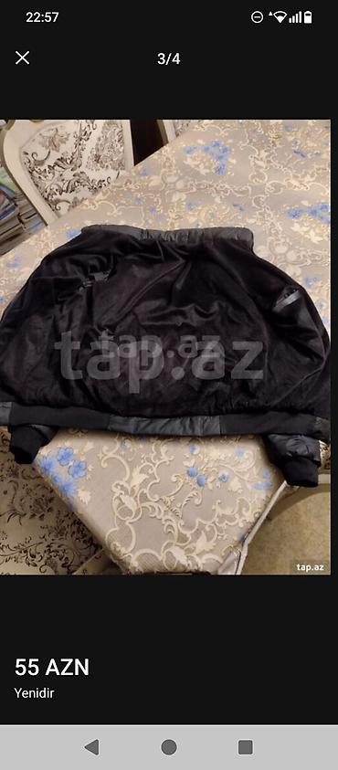 ev geyimler: Qara kişi qış gödəkçəsi - Model: qısa, idman üslubunda puff/parka — 4