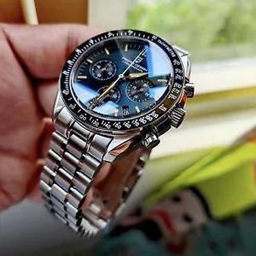 Ručni satovi: PAGANI DESIGN PD-1701 -Crni- Omega Speedmaster Moonwatch Potpuno nov — 8