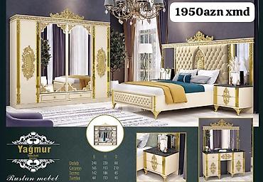 hamam desdi: Yağmur yataq otağı dəsti – klassik və zərif dizayn Komplektə — 1