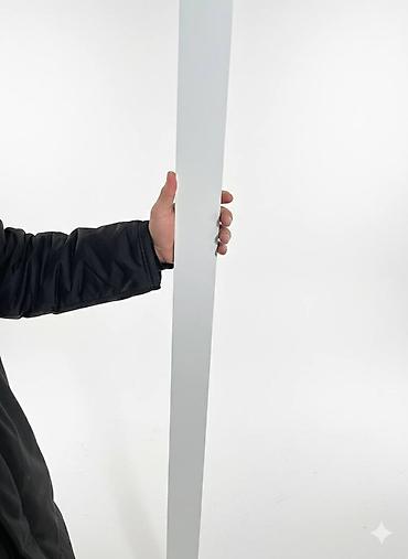 Стандартный плинтус: МДФ, Новый, цвет - Белый, Гарантия — 1