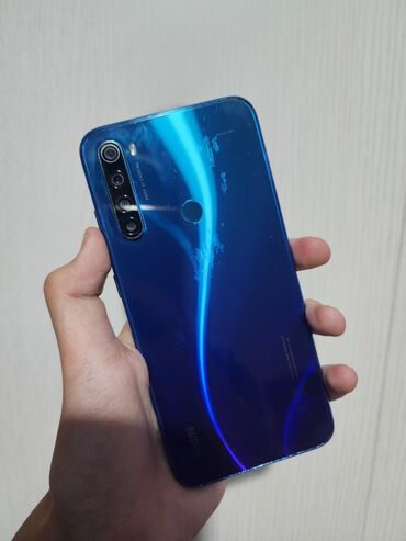 редми х4: Redmi, Redmi Note 8, Колдонулган, 64 ГБ, түсү - Көк, 2 SIM