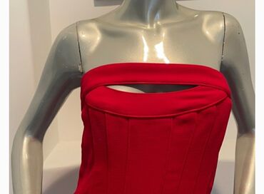 new yorker zene: XS (EU 34), color - Red, Cocktail, Without sleeves