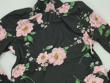 czarne koronkowe bluzki z długim rękawem: Blouse, Shein, S (EU 36), condition - Very good