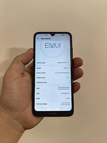 honor telefon: Huawei Y6 2019 crni dual sim sim free, sa 2/32 gb memorije. Ok očuvan — 4