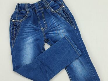 czarne jeansy z dziurami bershka: Jeans, 5-6 years, 116, condition - Perfect