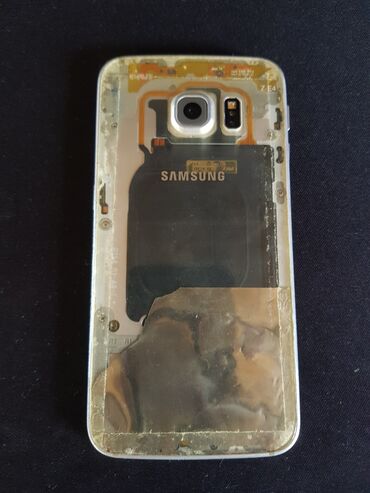samsung galaxy s7 edge qiymeti: Samsung Galaxy S6 Edge, 32 ГБ, цвет - Золотой, Битый, Сенсорный, Отпечаток пальца