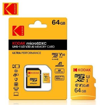 kompüterlər 2 ci əl: Flash kart 64 GB, USB, Yeni