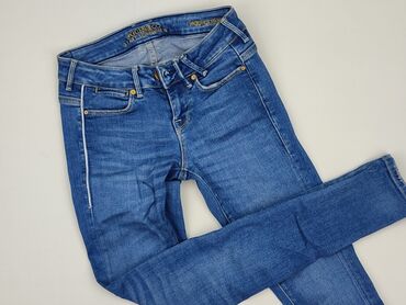 spodnie jeans damskie wysoki stan: Jeansy damskie, S