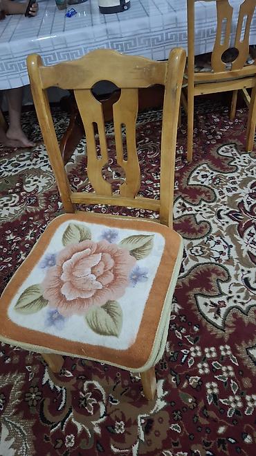study table: Столовый комплект из массива дерева - Прямоугольный обеденный стол из — 3